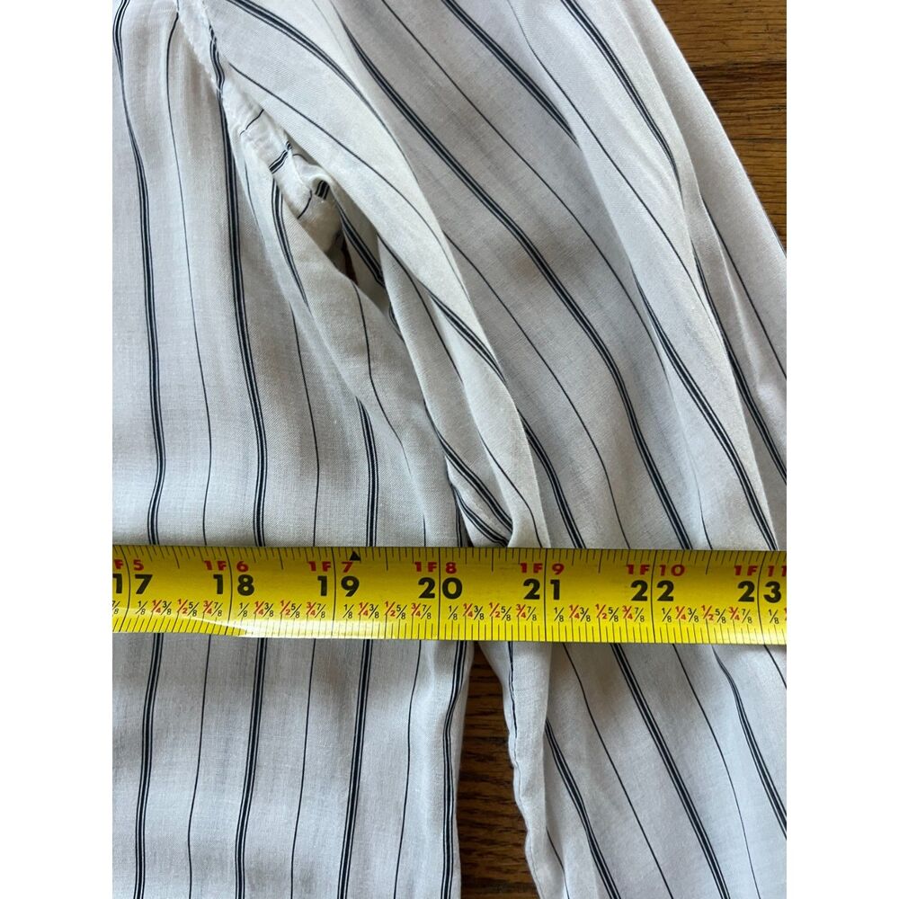 James Perse Los Angeles Stripe Button Up Long Sleeve Shirt Top Women's Size 3 - Picture 8 of 11
